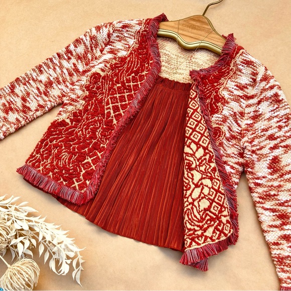 HP! Madewell β Nicole Cropped Plisse Camisole in Red Orange XXS - Picture 4 of 7